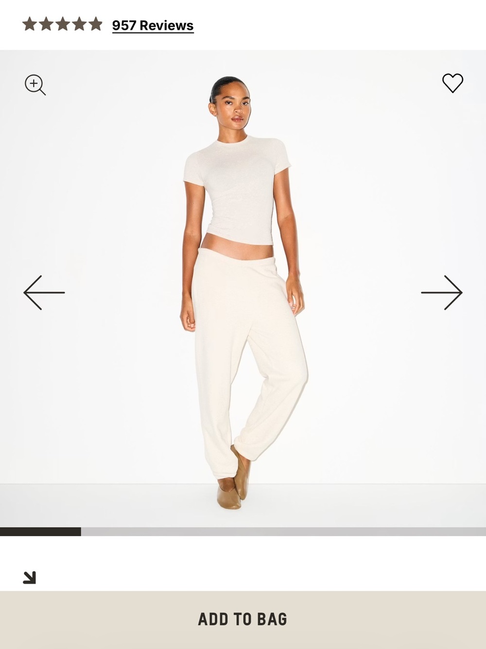 SKIMS COTTON FLEECE JOGGER
